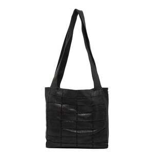 CHANEL Black Leather Tote Bag